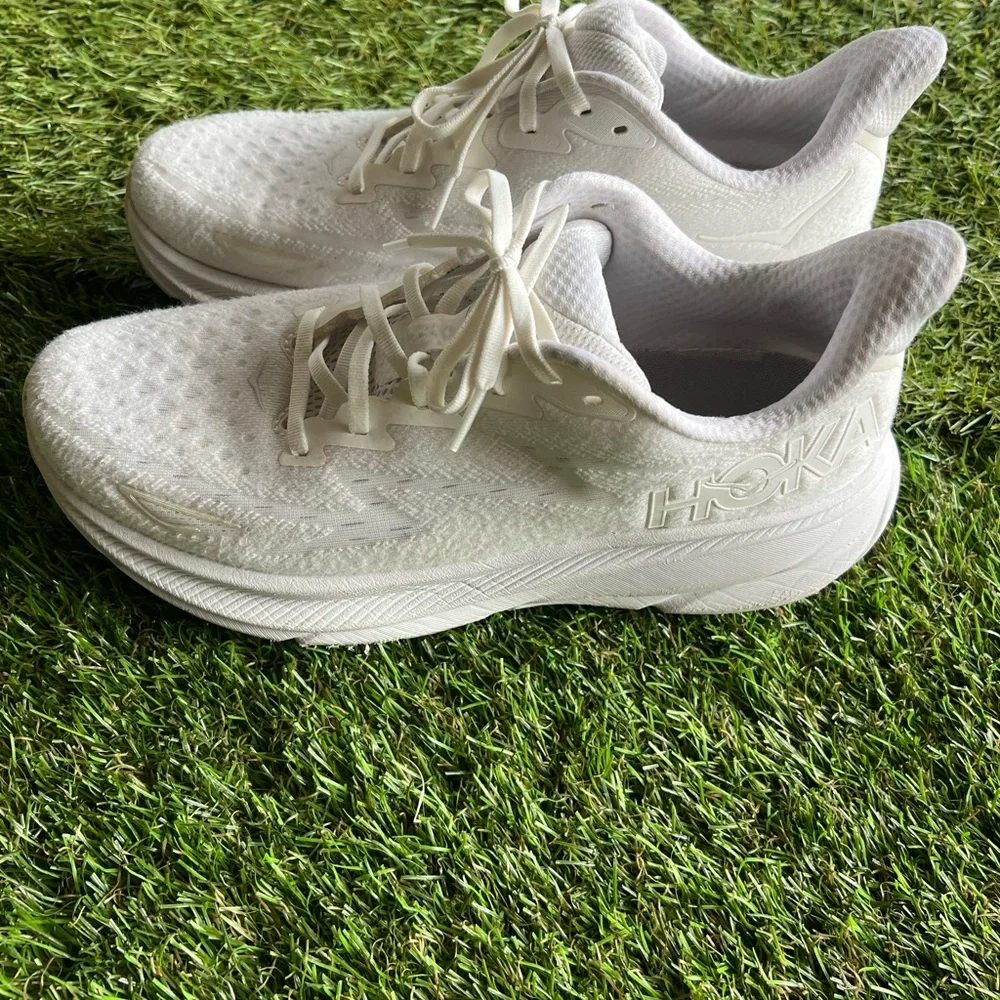 Hoka All-White Athletic Sneakers - Picture 10 of 12